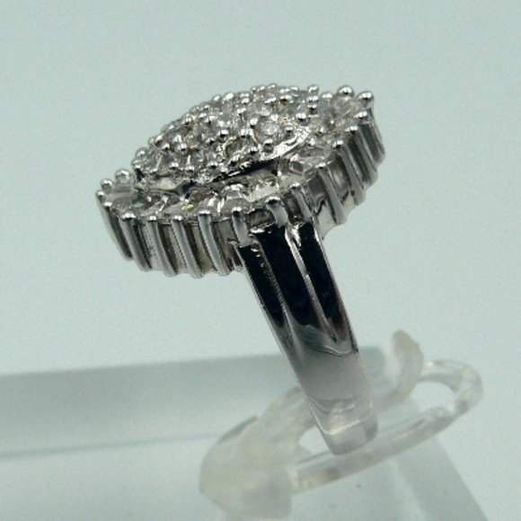 Sz 5.5 Simulated Diamond (Bgt) Ring NWOT - Picture 3 of 5